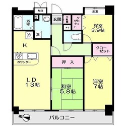 ラ・ヴィラヴェルデ平塚の物件間取画像